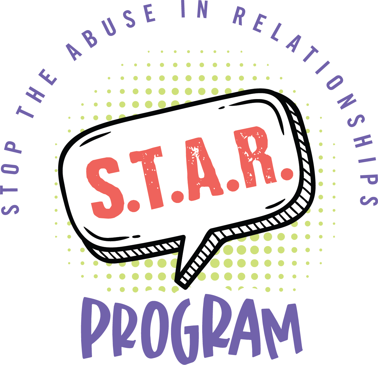 Logo of the S.T.A.R. program - Stop The Abuse in Relationships Program